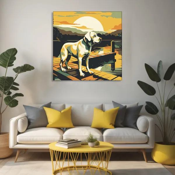 Wooden_Dog_Canvas_Wall_Art