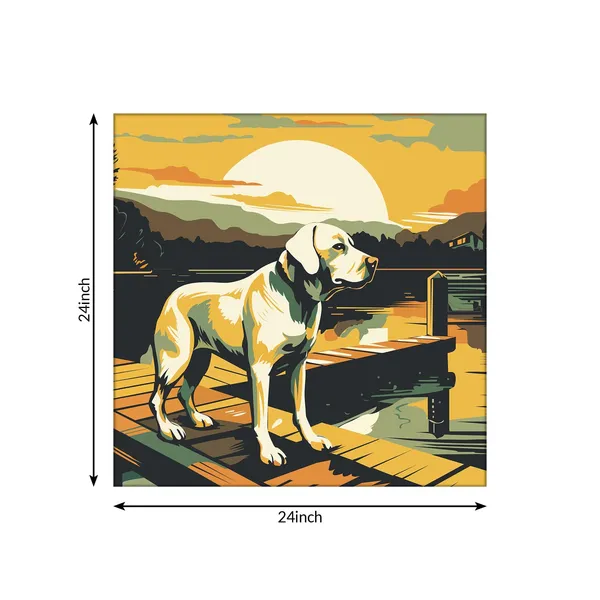 Wooden_Dog_Canvas_Wall_Art
