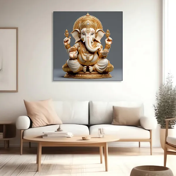 Ganesh_Wall_Art_Canvas_Painting_With_Wooden_Frame