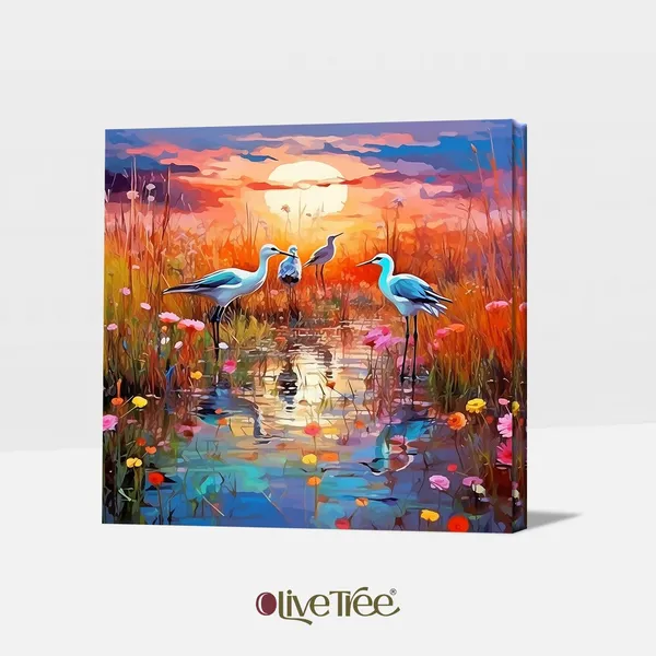 Wooden_Wall_Art_Canvas_Painting_With_Engineered_Wood_Frame