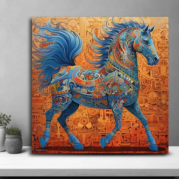 Wooden_Wall_Art_Canvas_Painting_With_Engineered_Wood_Frame