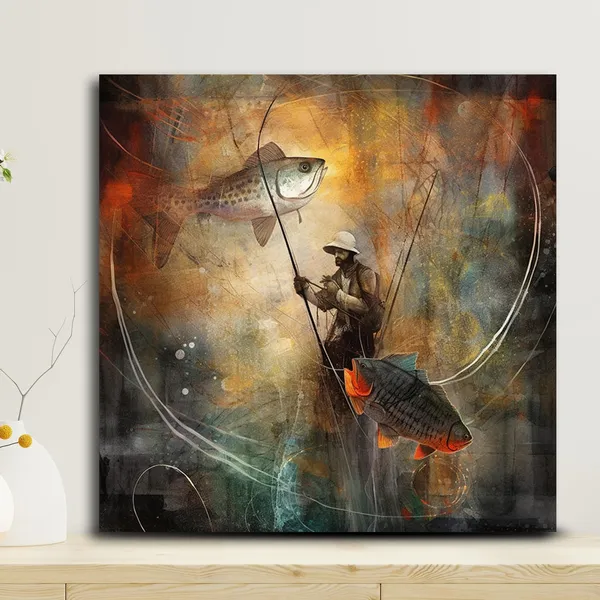 Wooden_Wall_Art_Canvas_Painting_With_Engineered_Wood_Frame