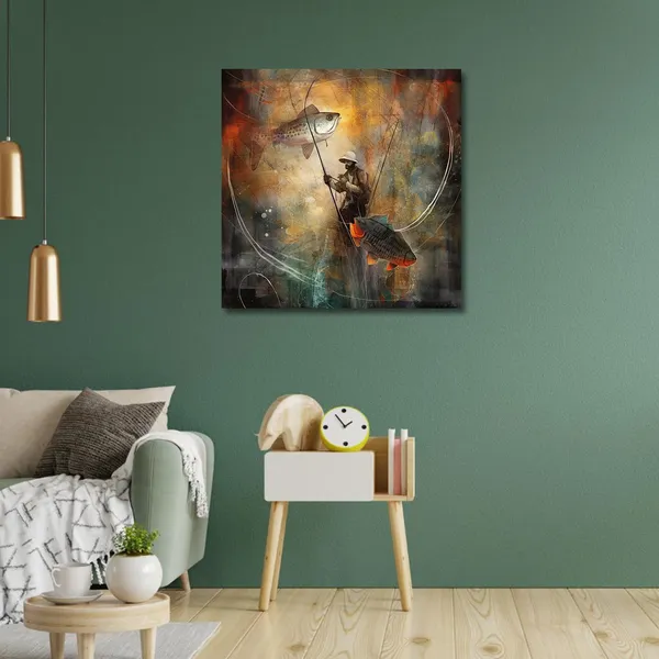 Wooden_Wall_Art_Canvas_Painting_With_Engineered_Wood_Frame