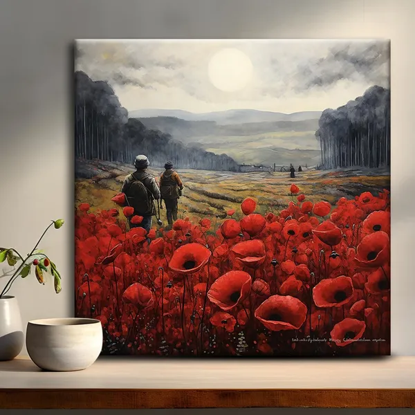 Wooden_Wall_Art_Canvas_Painting_With_Engineered_Wood_Frame