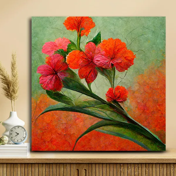 Wooden_Wall_Art_Canvas_Painting_With_Engineered_Wood_Frame
