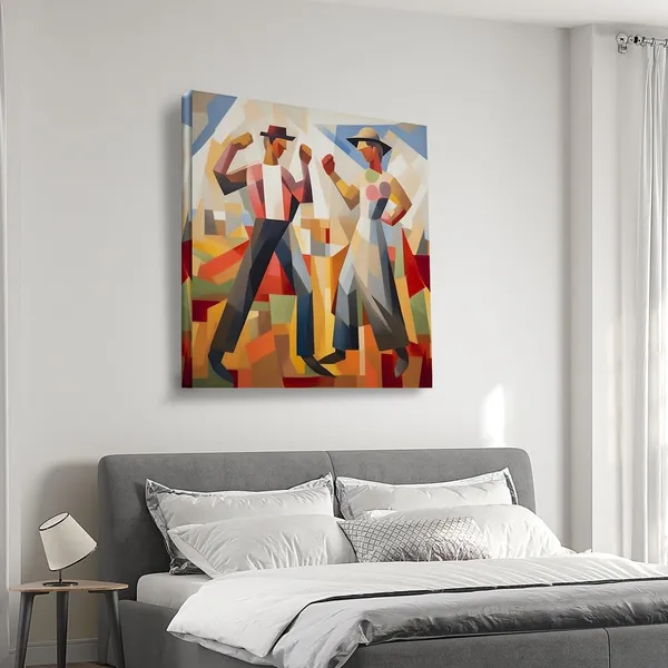 Wooden_Wall_Art_Canvas_Painting_With_Engineered_Wood_Frame
