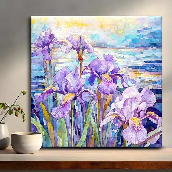 Wooden_Wall_Art_Canvas_Painting_With_Engineered_Wood_Frame