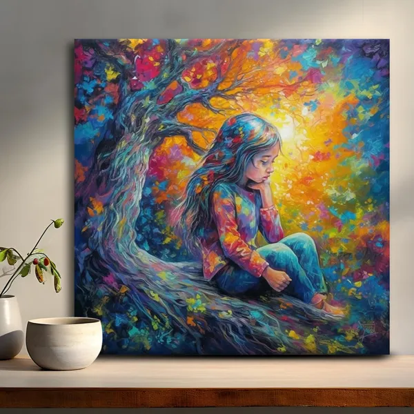 Wooden_Wall_Art_Canvas_Painting_With_Engineered_Wood_Frame