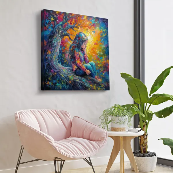 Wooden_Wall_Art_Canvas_Painting_With_Engineered_Wood_Frame