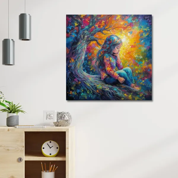 Wooden_Wall_Art_Canvas_Painting_With_Engineered_Wood_Frame