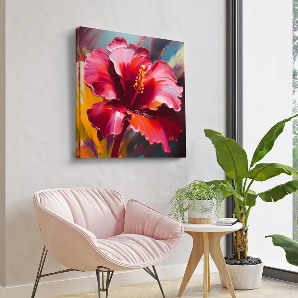 Wooden_Wall_Art_Canvas_Painting_With_Engineered_Wood_Frame
