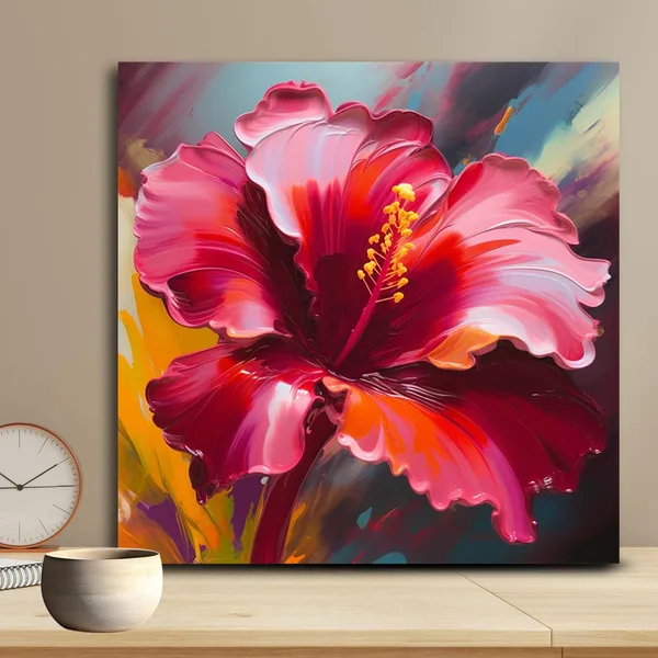 Wooden_Wall_Art_Canvas_Painting_With_Engineered_Wood_Frame