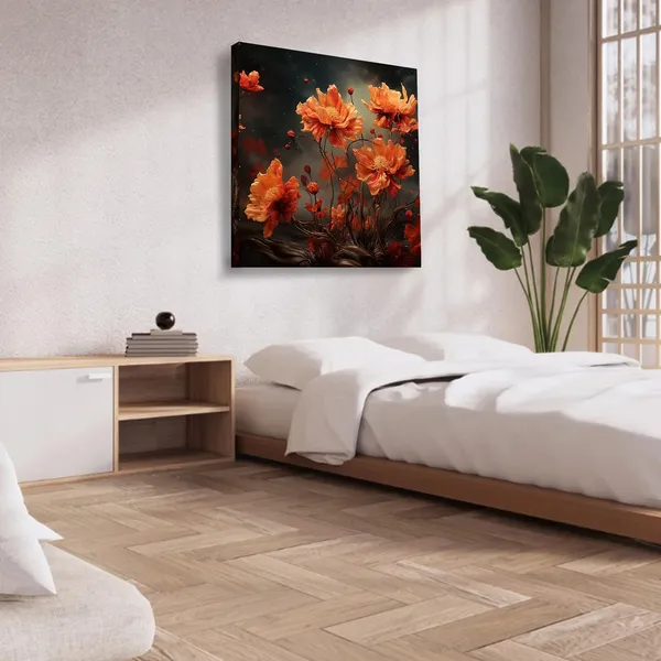 Wooden_Wall_Art_Canvas_Painting_With_Engineered_Wood_Frame
