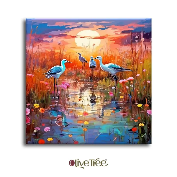 Wooden_Wall_Art_Canvas_Painting_With_Engineered_Wood_Frame