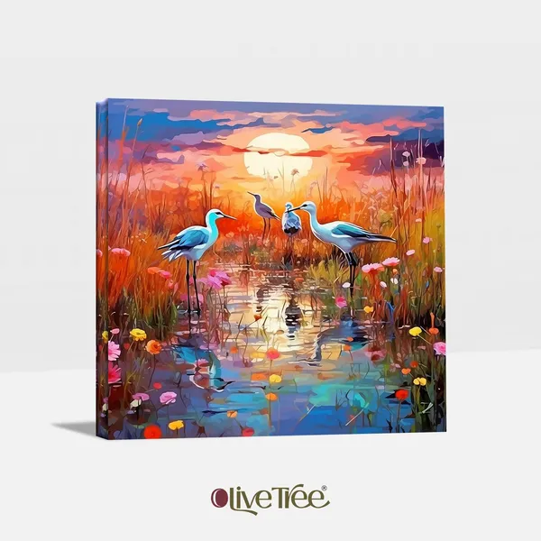 Wooden_Wall_Art_Canvas_Painting_With_Engineered_Wood_Frame