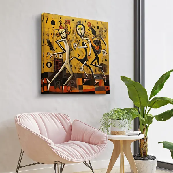 Wooden_Wall_Art_Canvas_Painting_With_Engineered_Wood_Frame