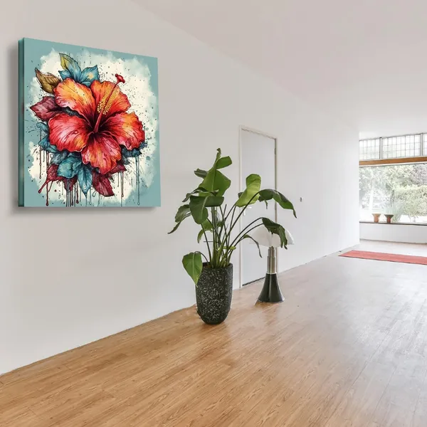 Wooden_Wall_Art_Canvas_Painting_With_Engineered_Wood_Frame
