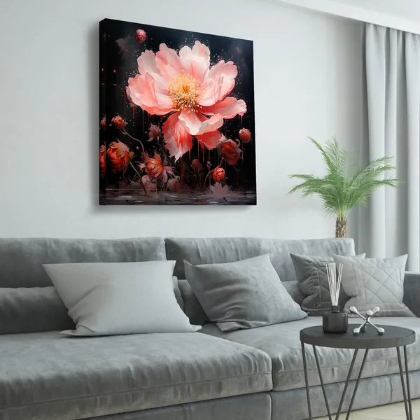 Wooden_Wall_Art_Canvas_Painting_With_Engineered_Wood_Frame
