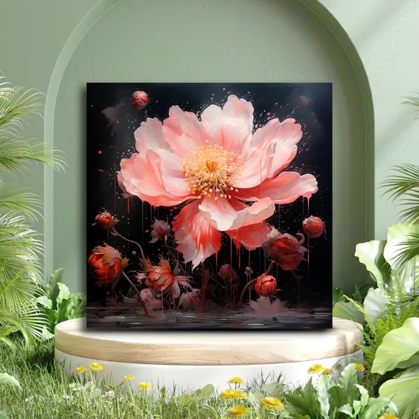 Wooden_Wall_Art_Canvas_Painting_With_Engineered_Wood_Frame