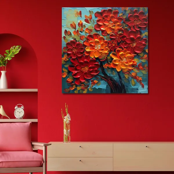 Wooden_Wall_Art_Canvas_Painting_With_Engineered_Wood_Frame