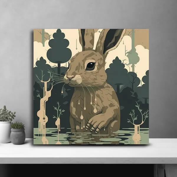 Wooden_Wall_Art_Canvas_Painting_With_Engineered_Wood_Frame