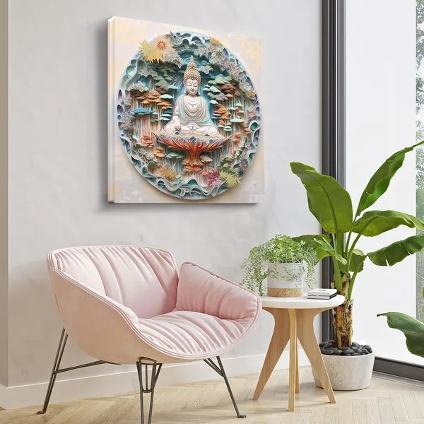 Wooden_Wall_Art_Canvas_Painting_With_Engineered_Wood_Frame