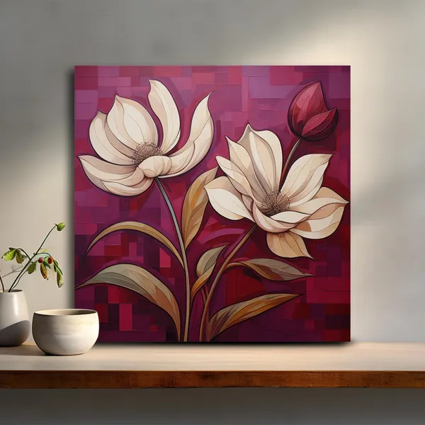Wooden_Wall_Art_Canvas_Painting_With_Engineered_Wood_Frame