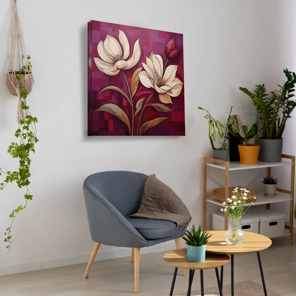 Wooden_Wall_Art_Canvas_Painting_With_Engineered_Wood_Frame