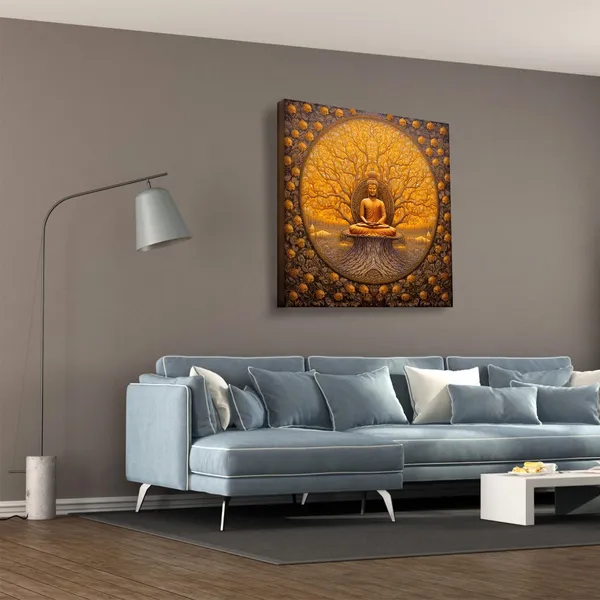 Wooden_Wall_Art_Canvas_Painting_With_Engineered_Wood_Frame