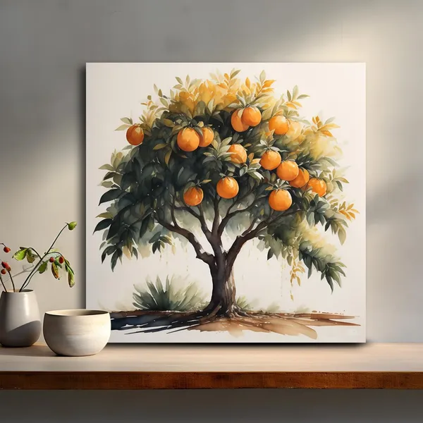 Wooden_Wall_Art_Canvas_Painting_With_Engineered_Wood_Frame