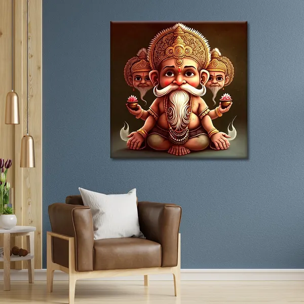 Wooden_Wall_Art_Canvas_Painting_With_Engineered_Wood_Frame