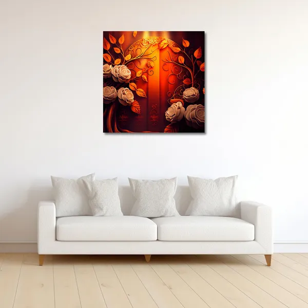 Wooden_Wall_Art_Canvas_Painting_With_Engineered_Wood_Frame