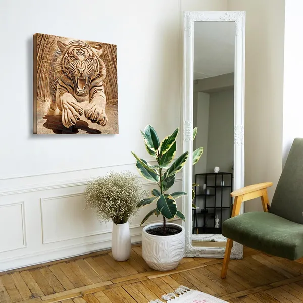 Wooden_Wall_Art_Canvas_Painting_With_Engineered_Wood_Frame