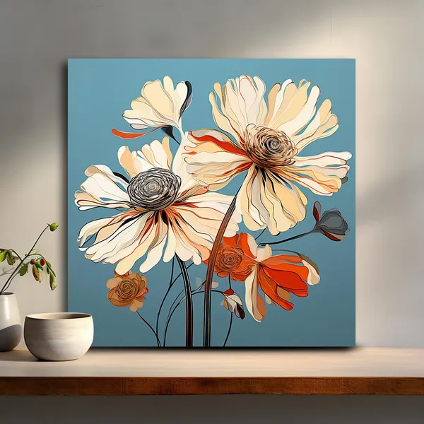Wooden_Wall_Art_Canvas_Painting_With_Engineered_Wood_Frame