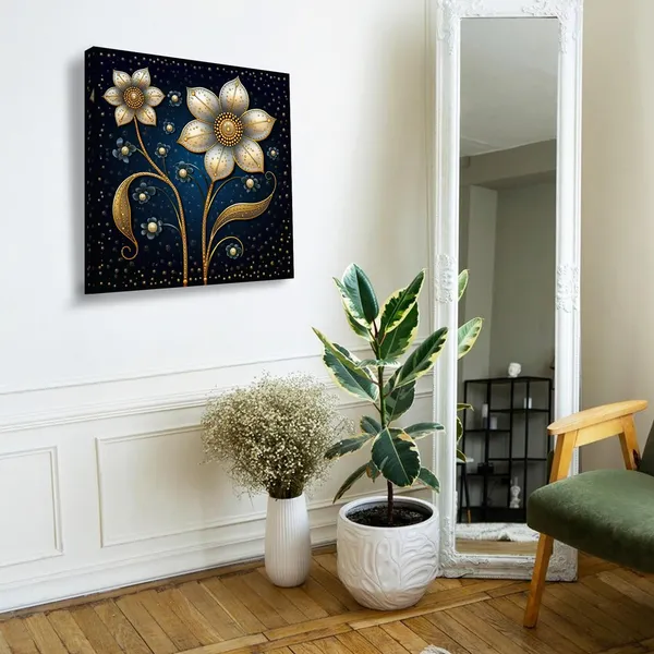 Wooden_Wall_Art_Canvas_Painting_With_Engineered_Wood_Frame