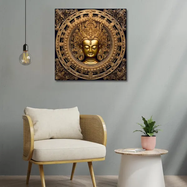 Wooden_Wall_Art_Canvas_Painting_With_Engineered_Wood_Frame