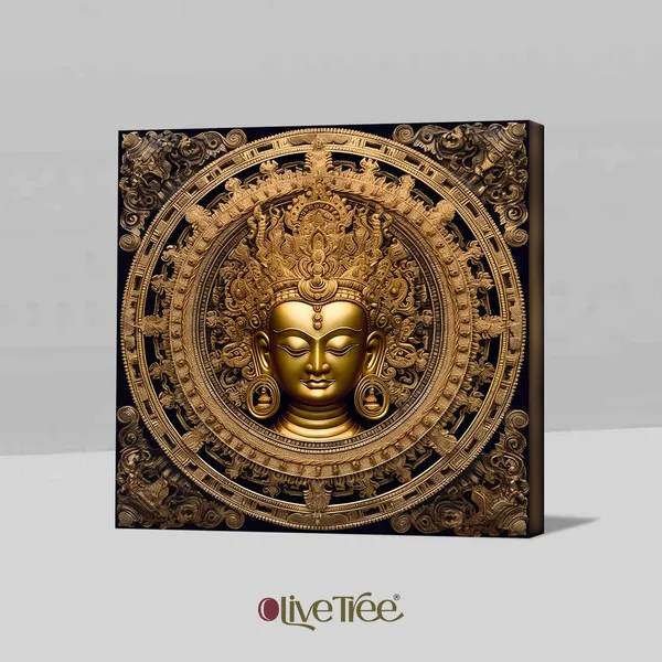 Wooden_Wall_Art_Canvas_Painting_With_Engineered_Wood_Frame