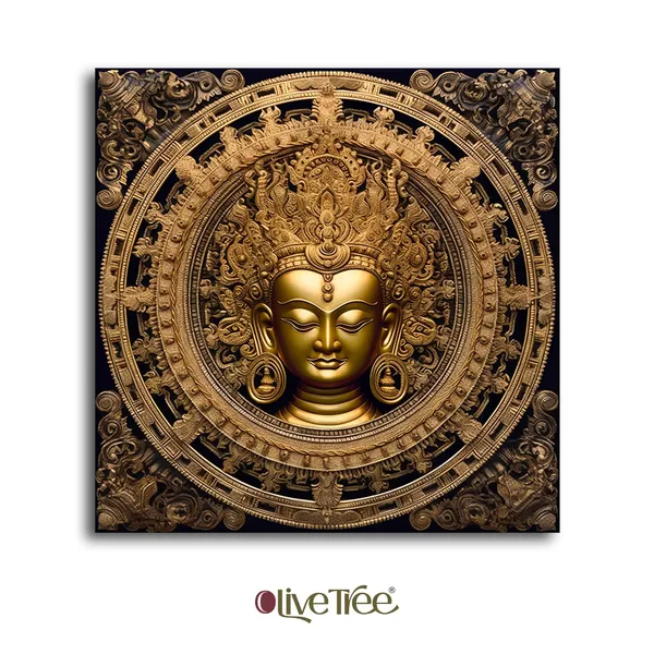 Wooden_Wall_Art_Canvas_Painting_With_Engineered_Wood_Frame