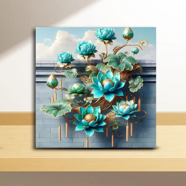 Wooden_Wall_Art_Canvas_Painting_With_Engineered_Wood_Frame