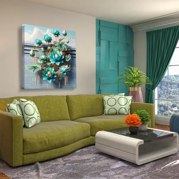 Wooden_Wall_Art_Canvas_Painting_With_Engineered_Wood_Frame