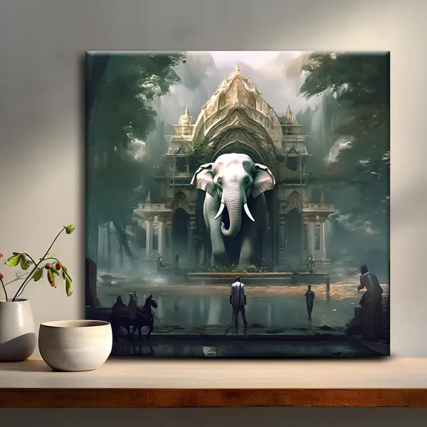 Wooden_Wall_Art_Canvas_Painting_With_Engineered_Wood_Frame