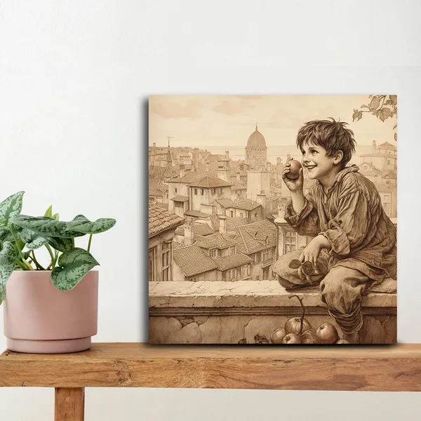 Wooden_Wall_Art_Canvas_Painting_With_Engineered_Wood_Frame