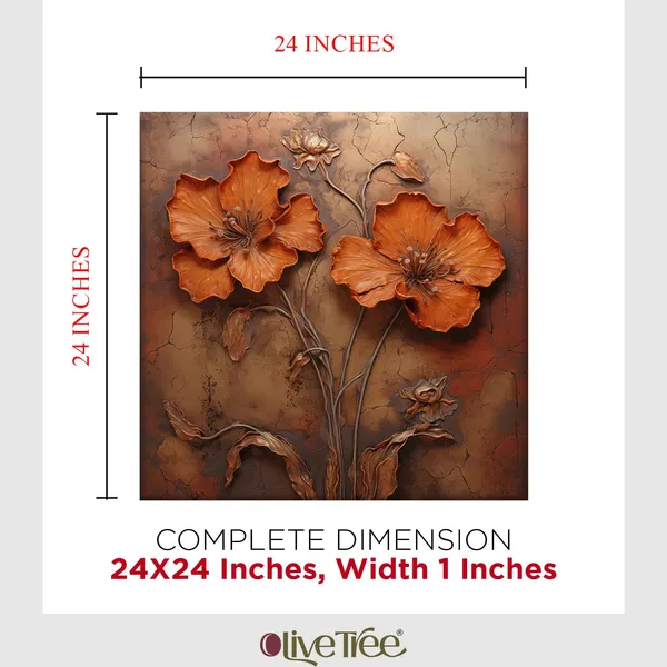 Flower_Wall_Art_Canvas_Painting_With_Wooden_Frame