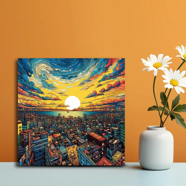 Wooden_Wall_Art_Canvas_Painting_With_Engineered_Wood_Frame