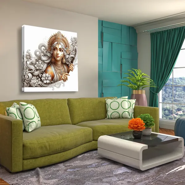 Wooden_Wall_Art_Canvas_Painting_With_Engineered_Wood_Frame