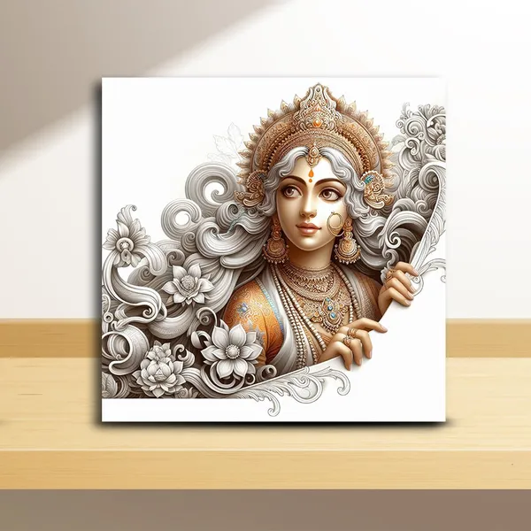 Wooden_Wall_Art_Canvas_Painting_With_Engineered_Wood_Frame