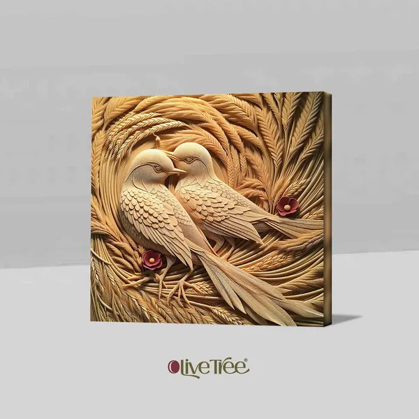 Wooden_Wall_Art_Canvas_Painting_With_Engineered_Wood_Frame