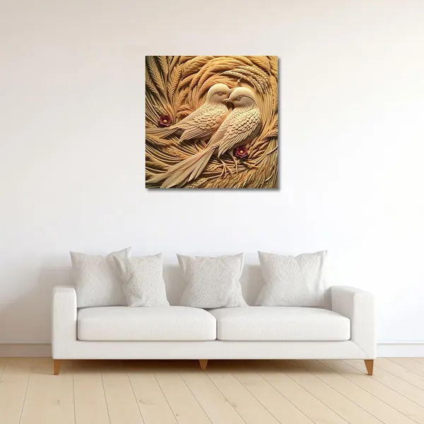 Wooden_Wall_Art_Canvas_Painting_With_Engineered_Wood_Frame