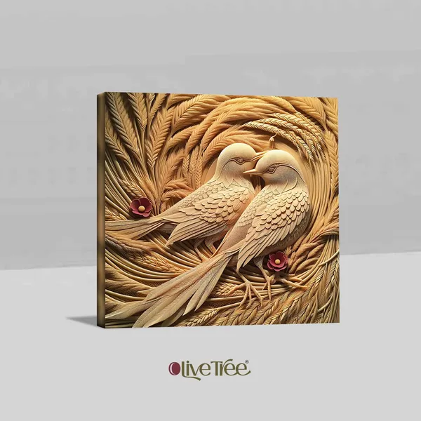 Wooden_Wall_Art_Canvas_Painting_With_Engineered_Wood_Frame