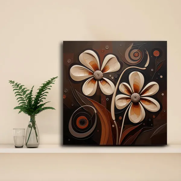 Wooden_Wall_Art_Canvas_Painting_With_Engineered_Wood_Frame